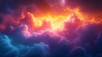 Fototapeta premium Bright Color Bursts Ignite the Spark of Magical Wonder