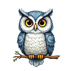 Naklejka premium owl vector illustration isolated