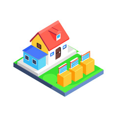 Isometric Residential Buildings
