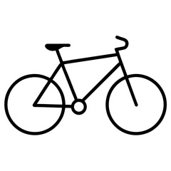 Bicycle icon in minimal style