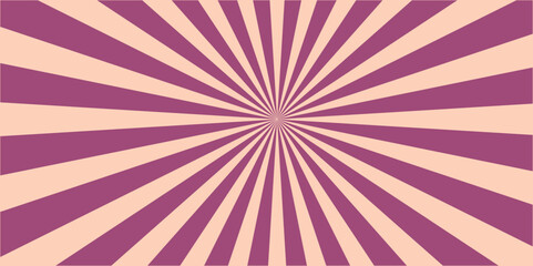 Pink Sun rays Retro vintage style background, Sunburst Pattern Background. Vintage beam sunburst texture. 