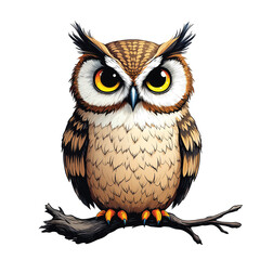 Fototapeta premium owl vector illustration isolated