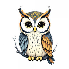 Obraz premium owl vector illustration isolated