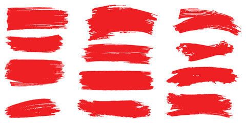 Vector brush streaks pack marker ink strokes grunge. Collection of vector paint bold brush strokes, hand drawn thick grunge lines and rectangle shapes modern grunge. Ink brush stroke set, black grunge