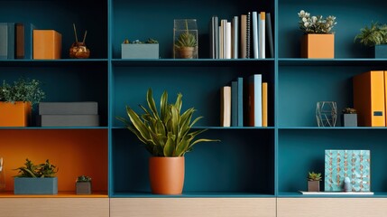 Modern Minimalist Workspace With Greenery For Virtual Meetings And Conferences