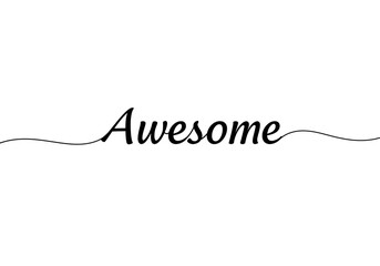 Awesome Calligraphy: Elegant Handwritten Text