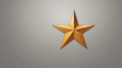 Flat Star Icon on White