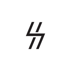 SI logotype modern logo design