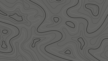 Grey stylized height of the topographic in lines and contours background illustration