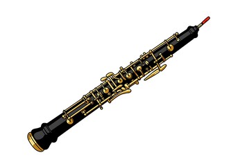 English Horn: Classical Oboe Reed Musical Instrument