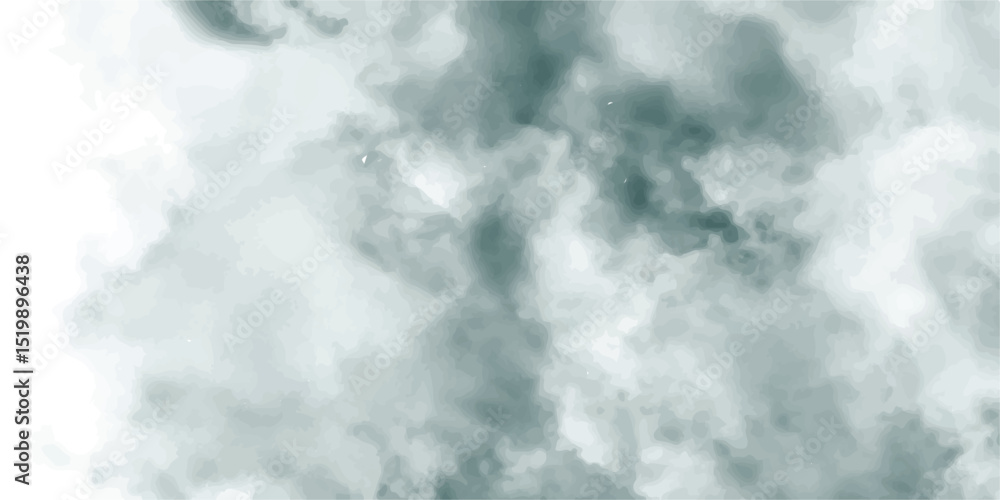 Poster soft colorful watercolor background for your design,abstract underwater scene with teal and white fo