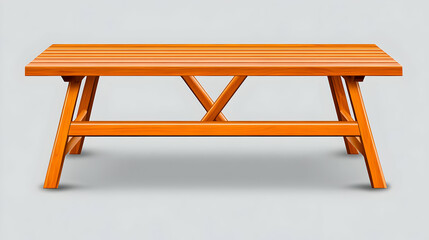Old wooden table, cut out