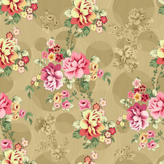 seamless floral pattern, allover digital design .

