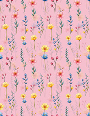 Seamless pattern. Modern and stylish abstract texture.   seamless floral pattern, allover digital design.