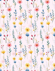 Seamless pattern. Modern and stylish abstract texture.   seamless floral pattern, allover digital design.