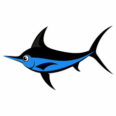 Swordfish vector art illustration