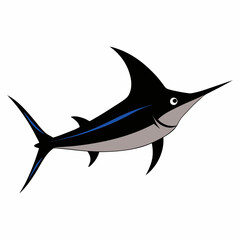 Swordfish vector art illustration