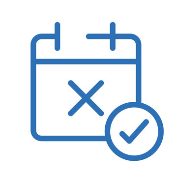 Cancel Anytime Icon &ndash; Vector Line Symbol for Subscription or Service Assurance