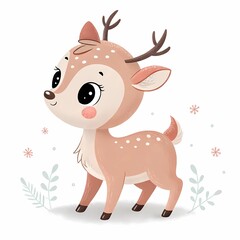 A cute cartoon deer 