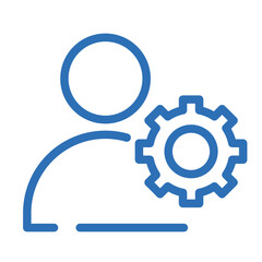 Personalized Icon – Vector Line Symbol for AI Optimization and Custom Services
