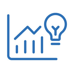 Market Summary Icon – Vector Line Symbol for Financial Insight and Trends
