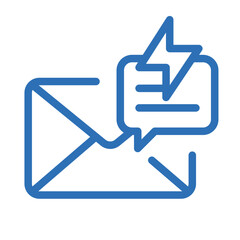 Smart Reply Icon – Vector Line Symbol for Email Automation and Suggestions