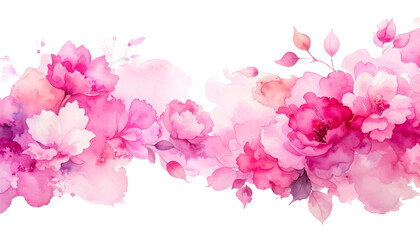 Fototapeta premium Delicate Blossom Abundance A Floral Symphony of Pink and Elegance