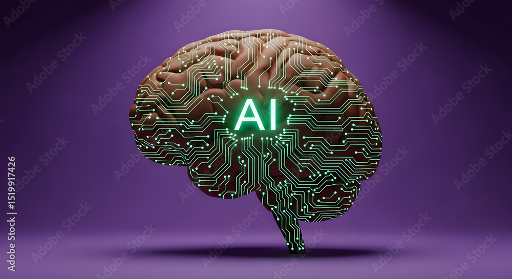 Aufkleber artificial intelligence the future of brainpower - exploring ai's potential