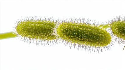 Naklejka premium a plant bacteria pathogen Clipping path included. Isolated on white background. 3D Illustration.