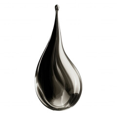 Sleek, minimalist droplet design that embodies essence of water. Its smooth curves and reflective surface create sense of tranquility and purity, perfect for various artistic applications