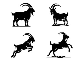Goat Minimal Logo, Goat Vector, Goat Silhouette, Goat Illustration, Cattle farm minimal logo, Cattle farm vector, cattle farm illustration, animal logo, animal vector, cattle