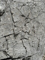 Gray rock or stone surface texture with cracks.