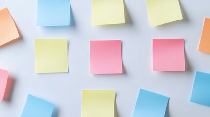 Fototapeta premium a simple and realistic post-it isolated on a white background. 3D Illustration.