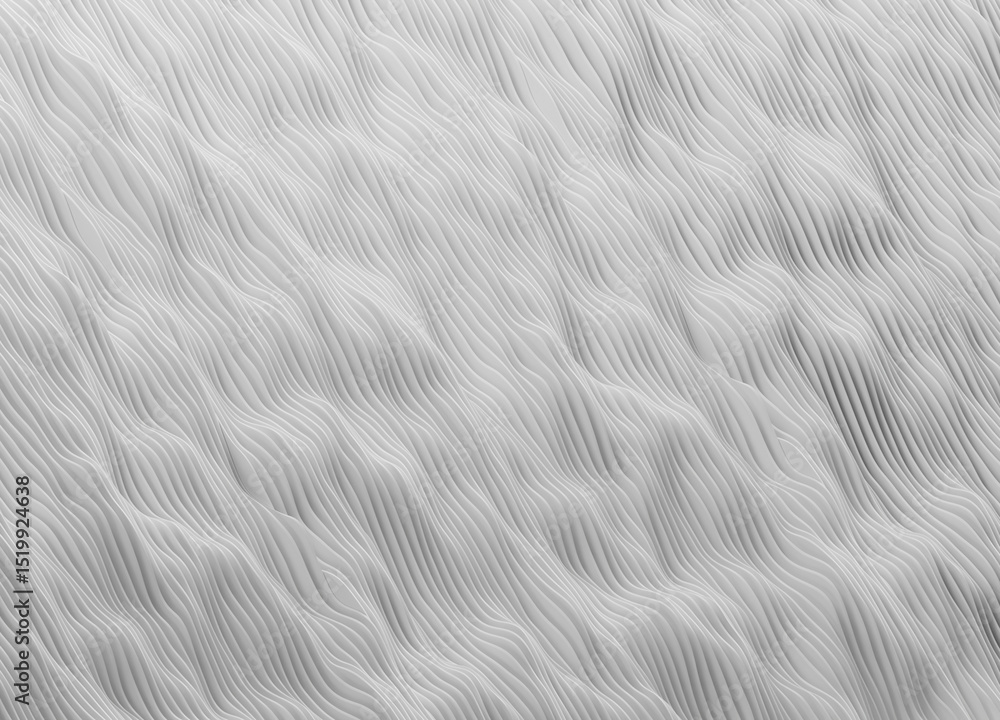 Poster white waveform futuristic background 3d rendering