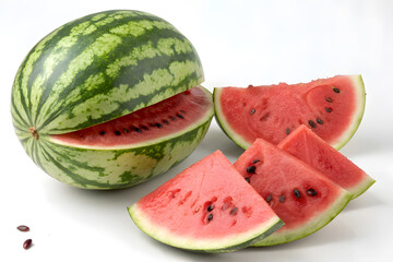 Juicy Watermelon Slices Refreshing Summer Fruit