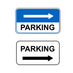 Obraz premium parking sign
