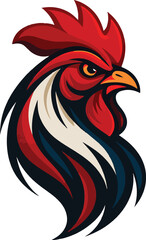 rooster isolated on white background