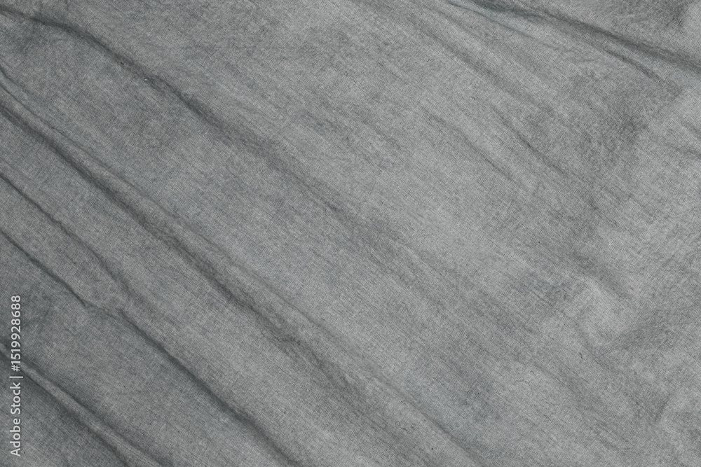 Leinwandbilder soft gray fabric draping elegantly with subtle texture for design inspiration and artistic projects