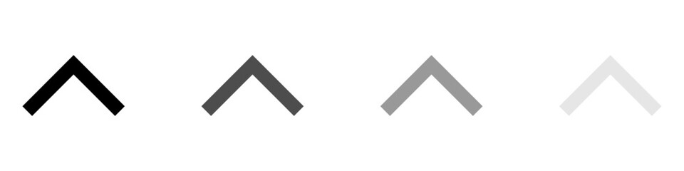 Arrow vector icon set. Scroll illustration sign collection. Direction symbol or logo. Arrow set of web icons in line style.