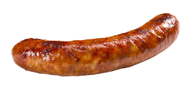 a sausage on a white background with a white background