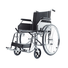 Fototapeta premium wheelchair on white background