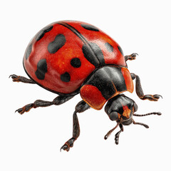 Fototapeta premium Macro Photography of a Seven-Spotted Ladybug