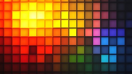 Abstract Colorful Cubes Background with Gradient Light Pattern Design