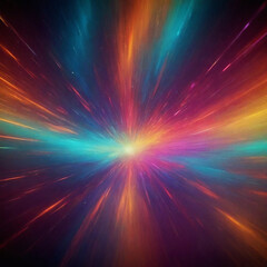 Fototapeta premium Colorful Light Burst Illustration – Radiant Sun Rays, Star Glow, Summer Energy, and Vector Design Pattern