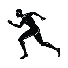 Obraz premium Runner Motion Vector Silhouette