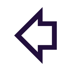 Geometric Left Arrow with Modern Abstract Style