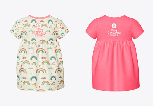 Baby Girl Dress Mockup