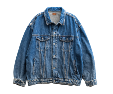 Vintage denim jacket for casual style and layering options