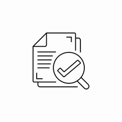 approved documents icon sign vector