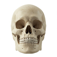 Obraz premium human skull on a white background